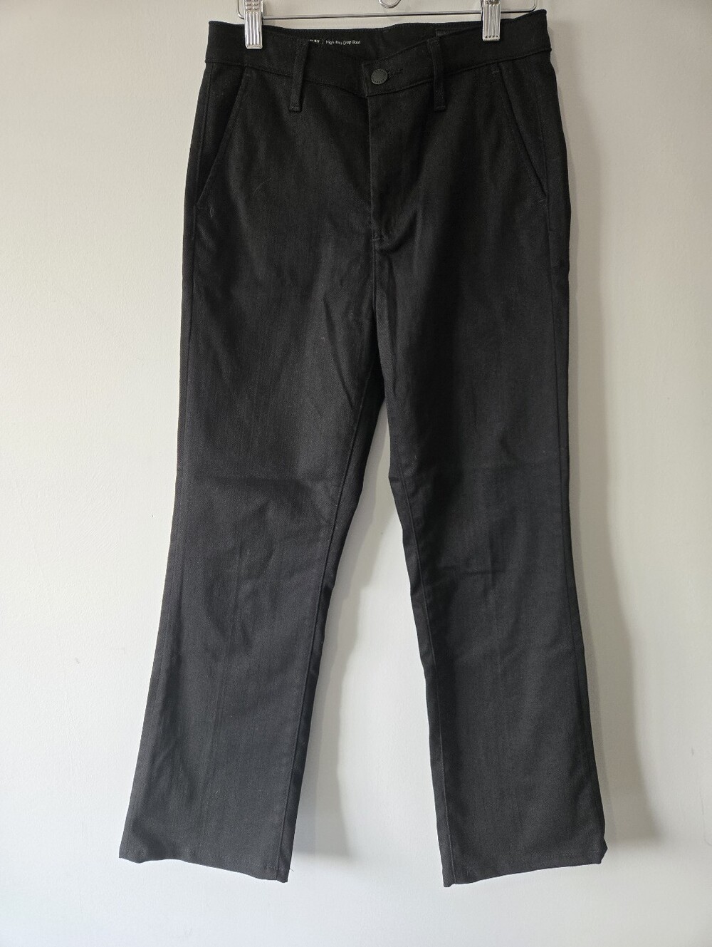 AG Adriano Goldschmied Tailored Kinsey High Rise Crop Boot  Black Trouser Jeans.